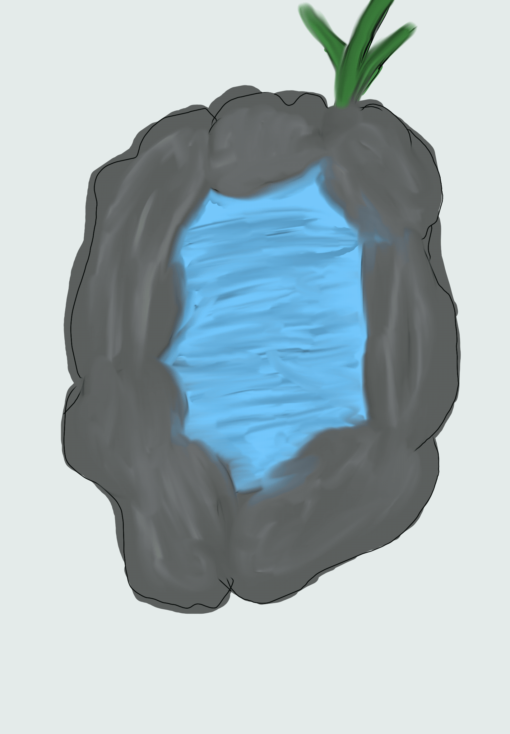 Test animation poisson dans l'eau, par Galaad Night