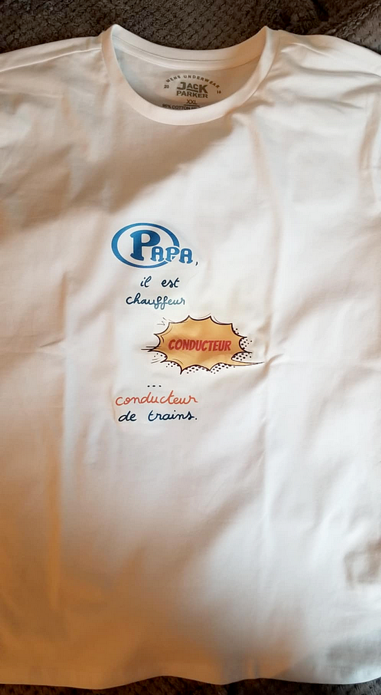 T-shirt personnalisé, par Milou