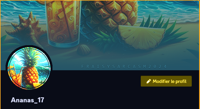 Maquette Profil Discord Ananas_17, par Fraisy Sarcasm