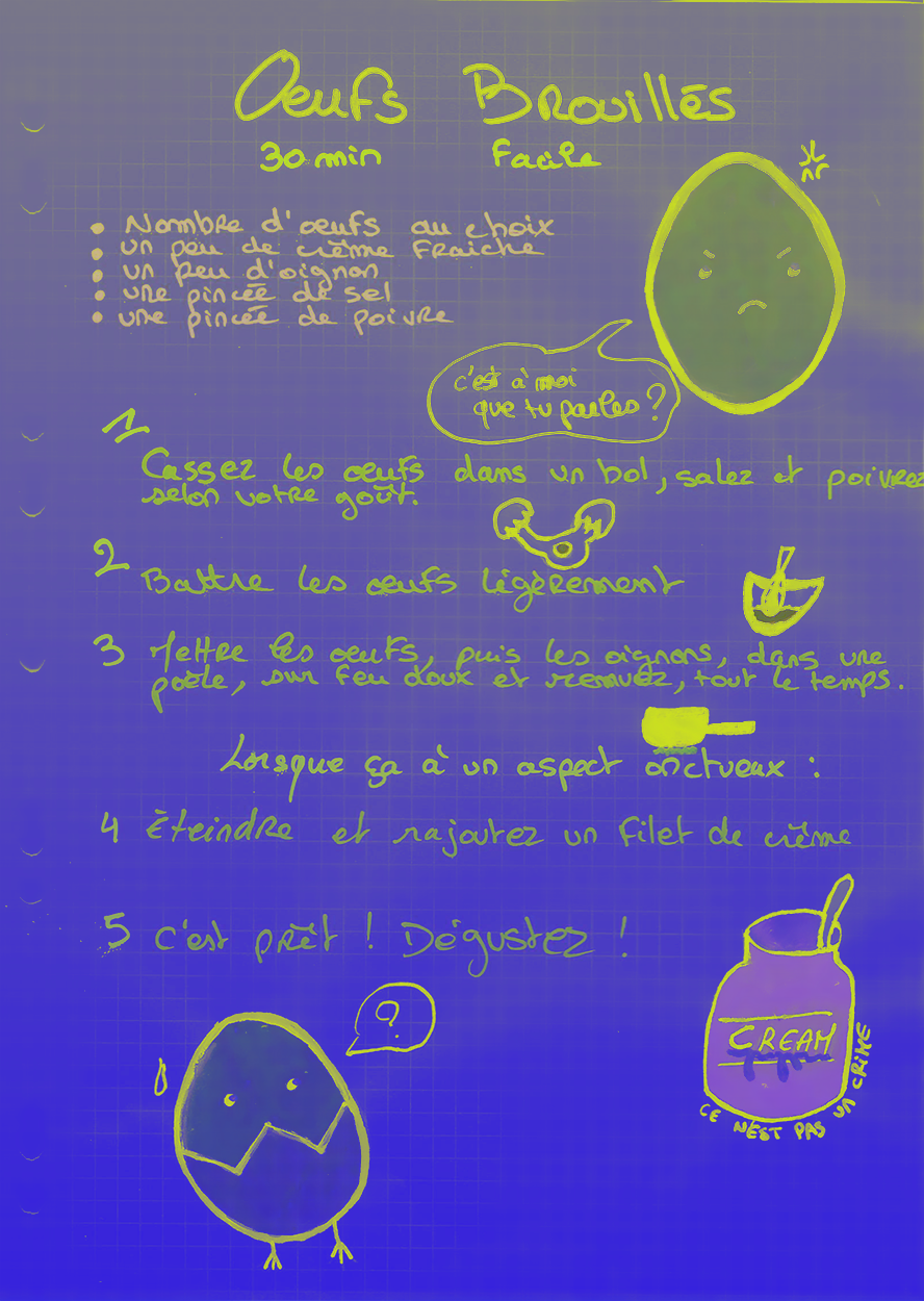 Œufs Brouillés, par Azumii