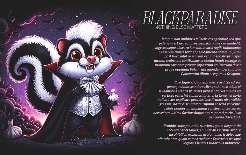 Fiches LS | Discord Créatif • Moufette 04, par Fraisy Sarcasm