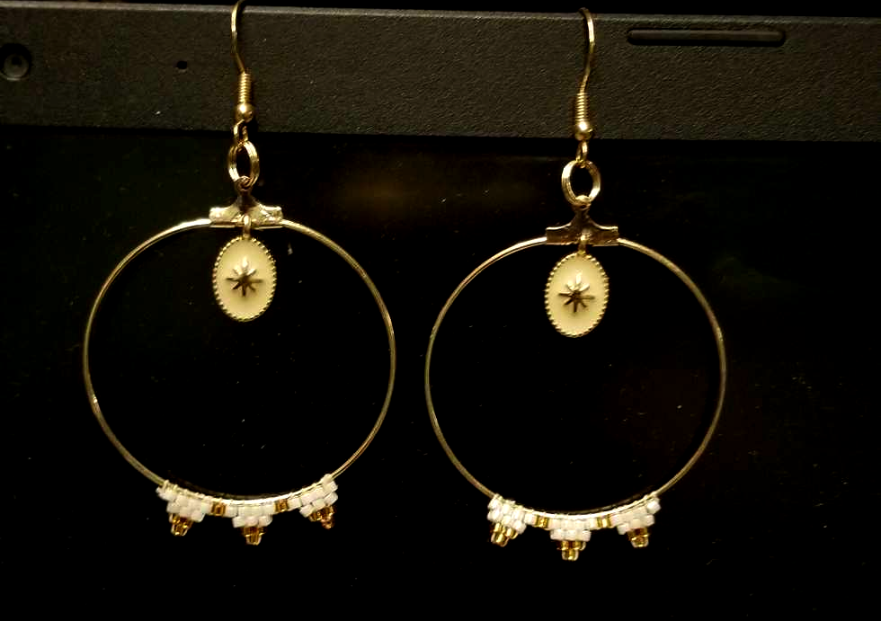 Boucles d'oreilles LDDA, par Milou