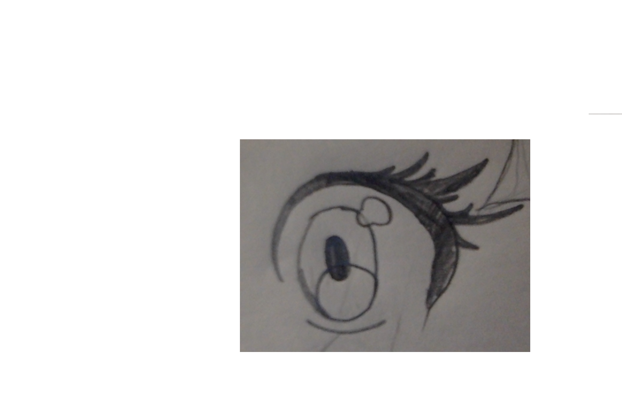 Œil manga, par Saso