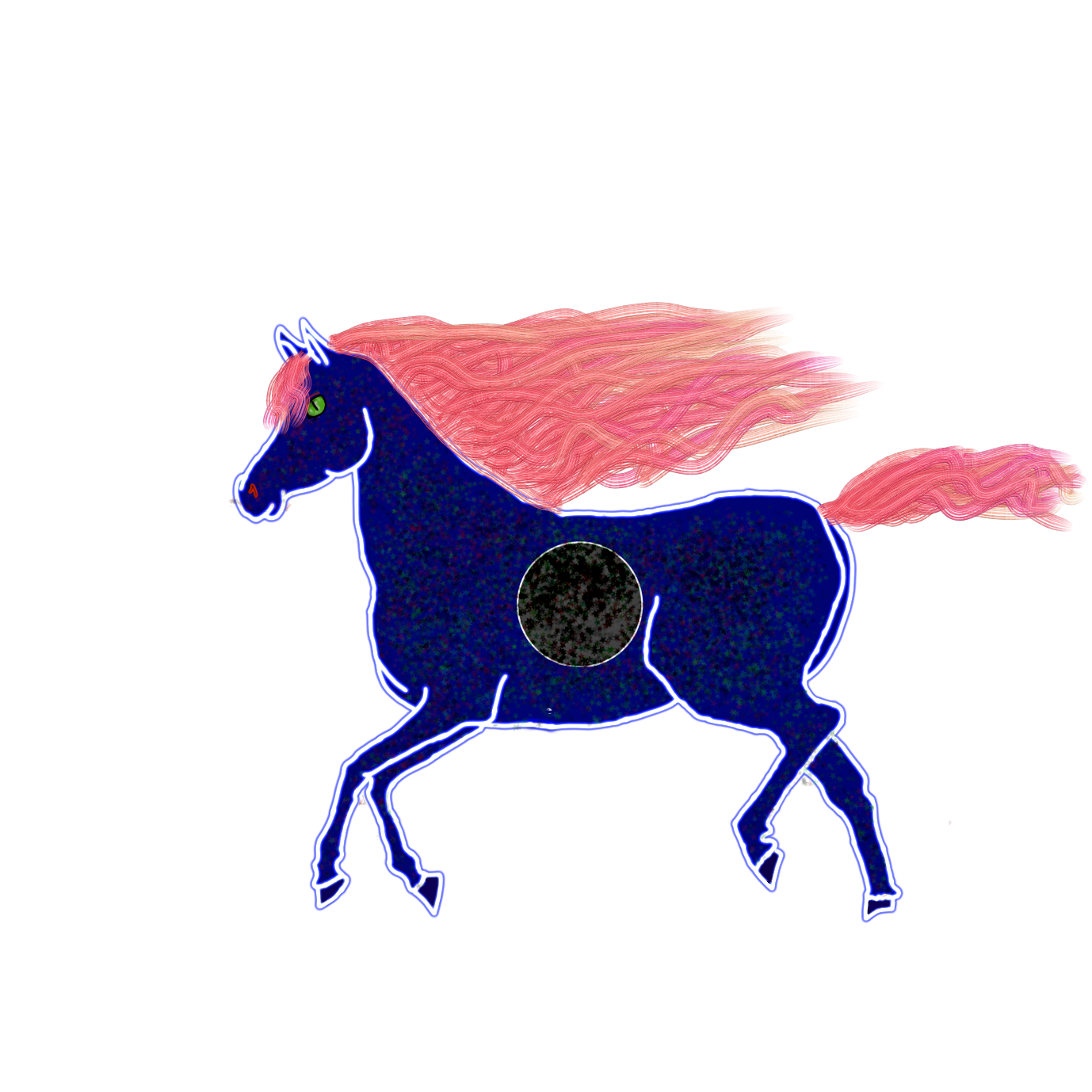 Nuit boréale éclipse, par Tempête d’automne