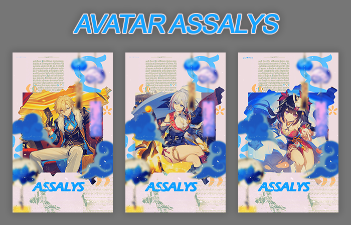 Avatars Assalys [commande], par Milou