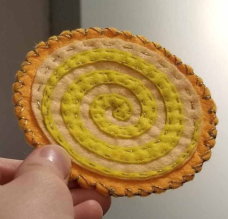 Sous-tasse escargot fluorescent, par Milou