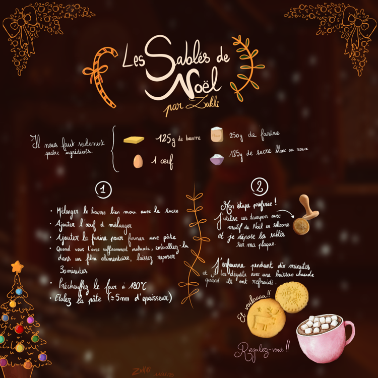 Les sablés de Noël, par Zukki