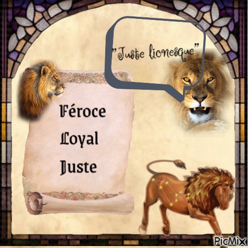 Signe du lion, par Saso