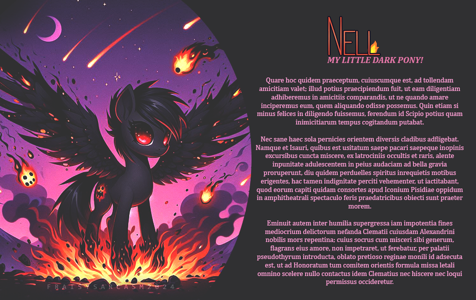 Fiches LS | Discord Créatif • Little Pony 01, par Fraisy Sarcasm