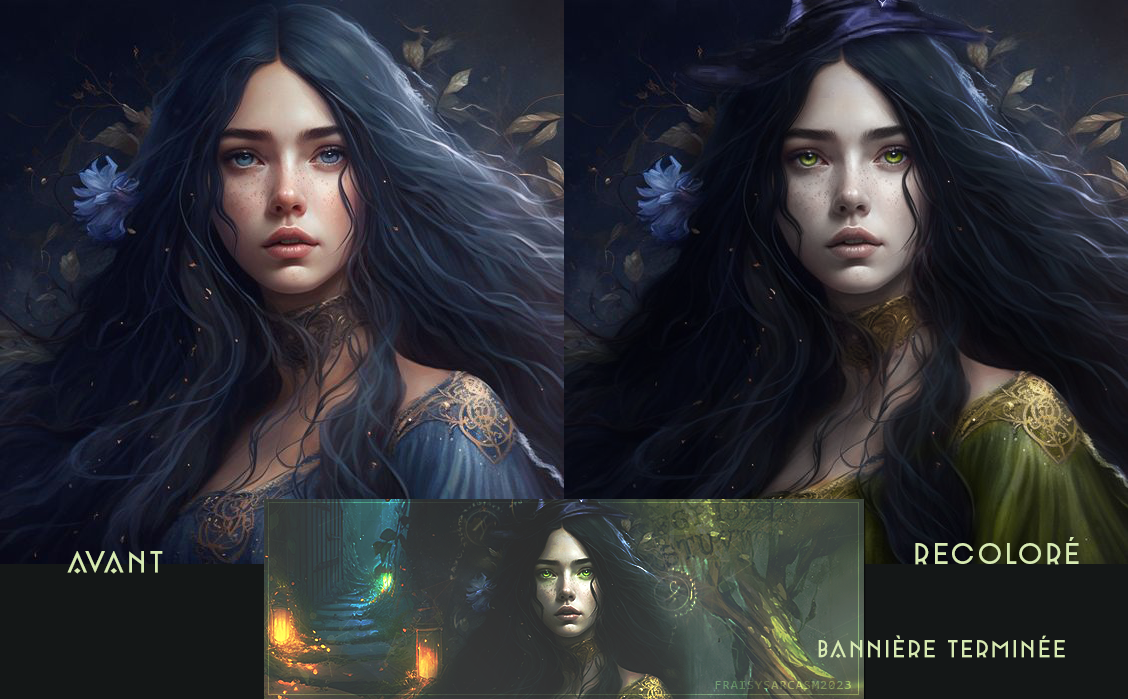 Changement d'univers • Sorceress, par Fraisy Sarcasm