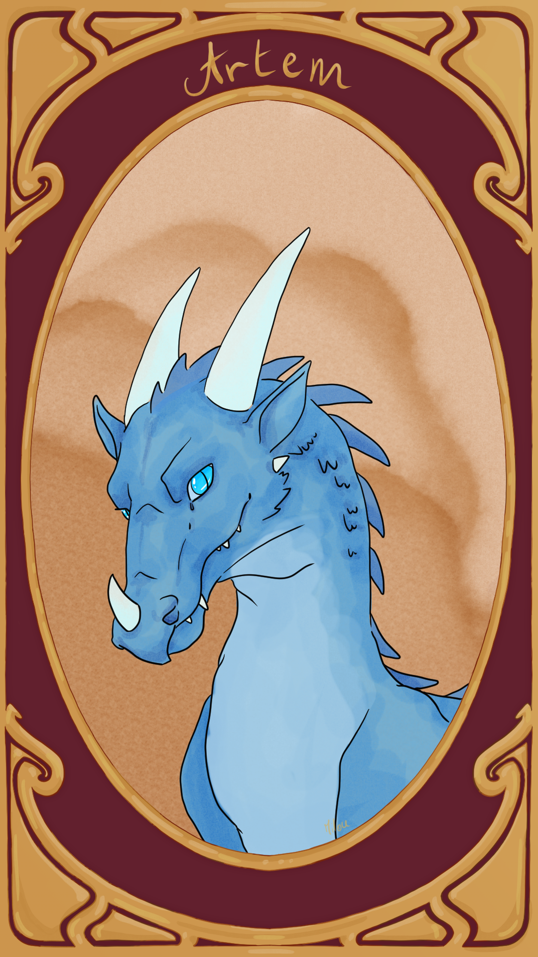 Cadeau de Noël Galad, par Milou