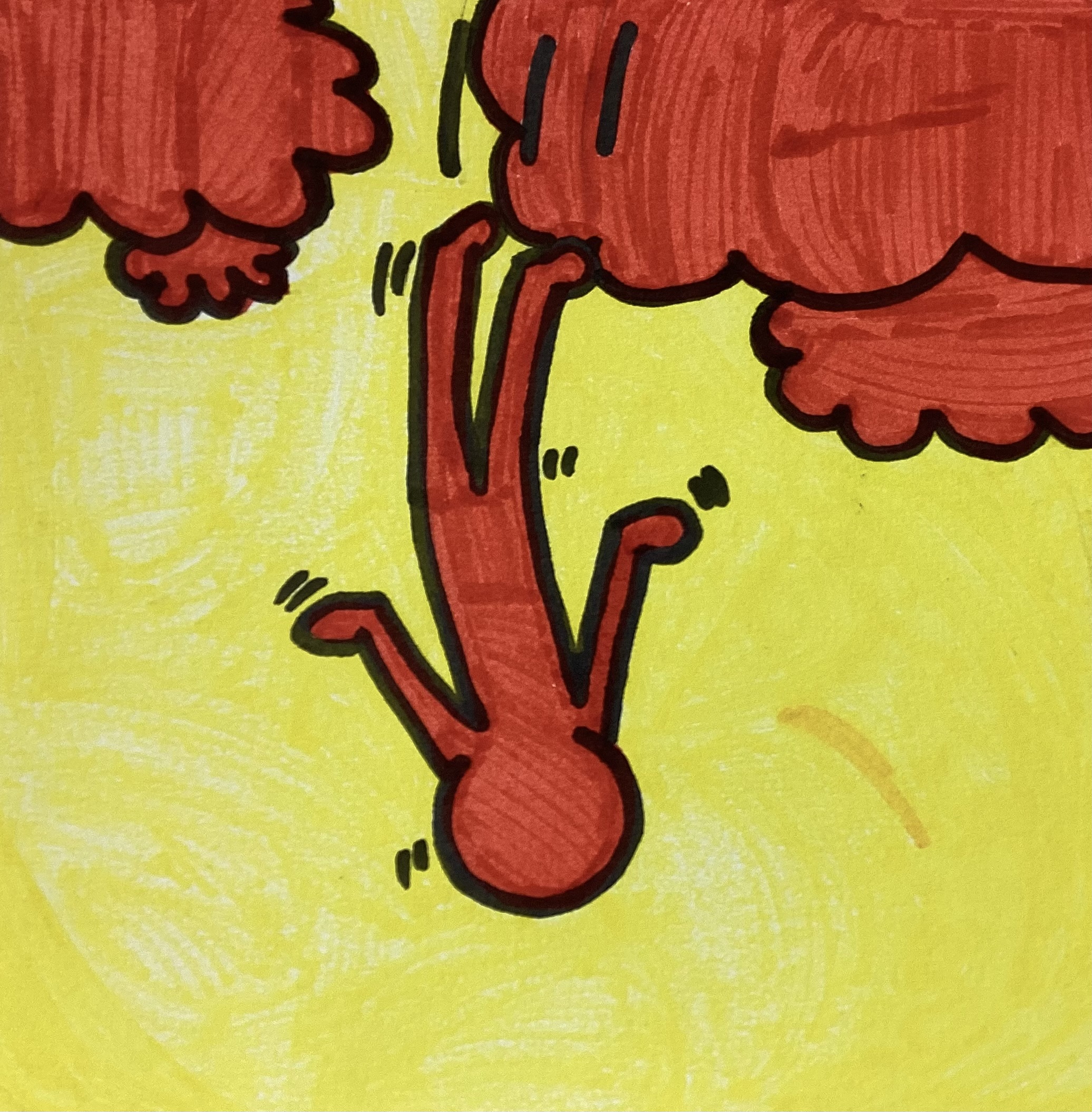 Arts plastiques l’impact de l’homme sur l’environnement façon Keith Haring xD, par Étoile de Foudre