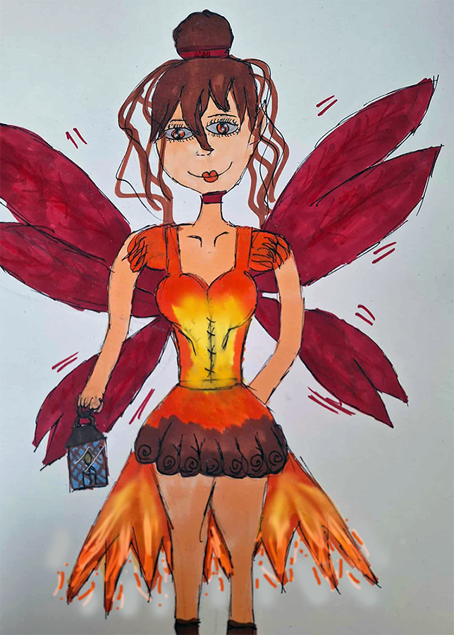 Fée de feu, par Azumii