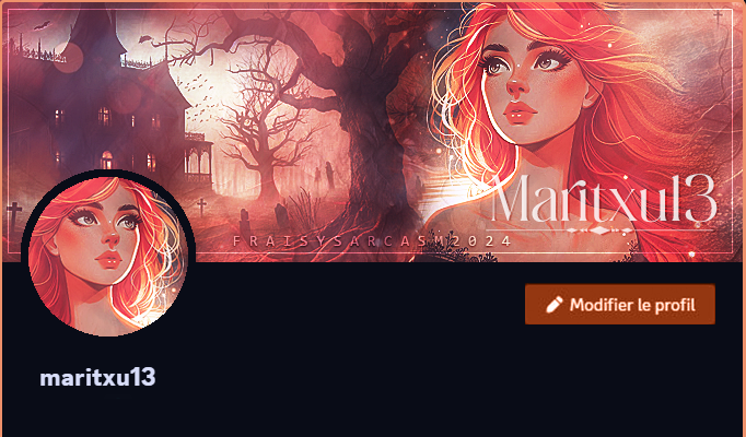 Maquette Profil Discord maritxu13, par Fraisy Sarcasm