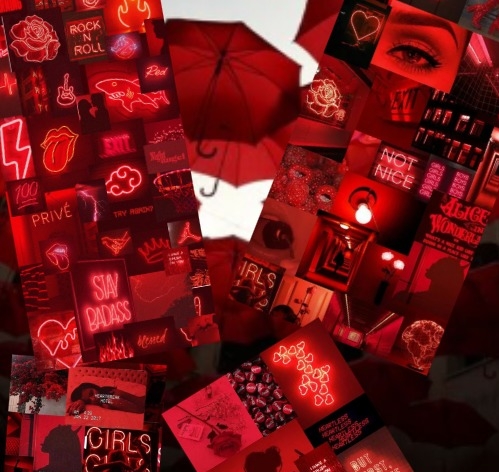 En rouge, darling, par plume rousse