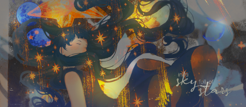 In a sky full of stars, par Milou