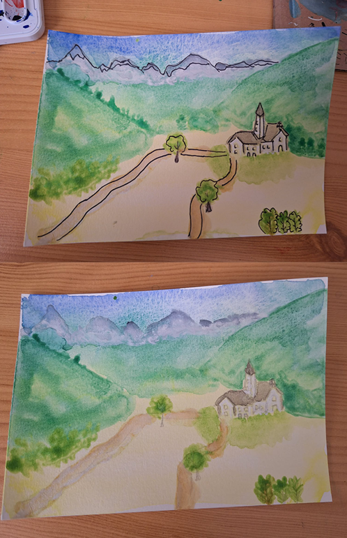Paysage montagneux, par Azumii