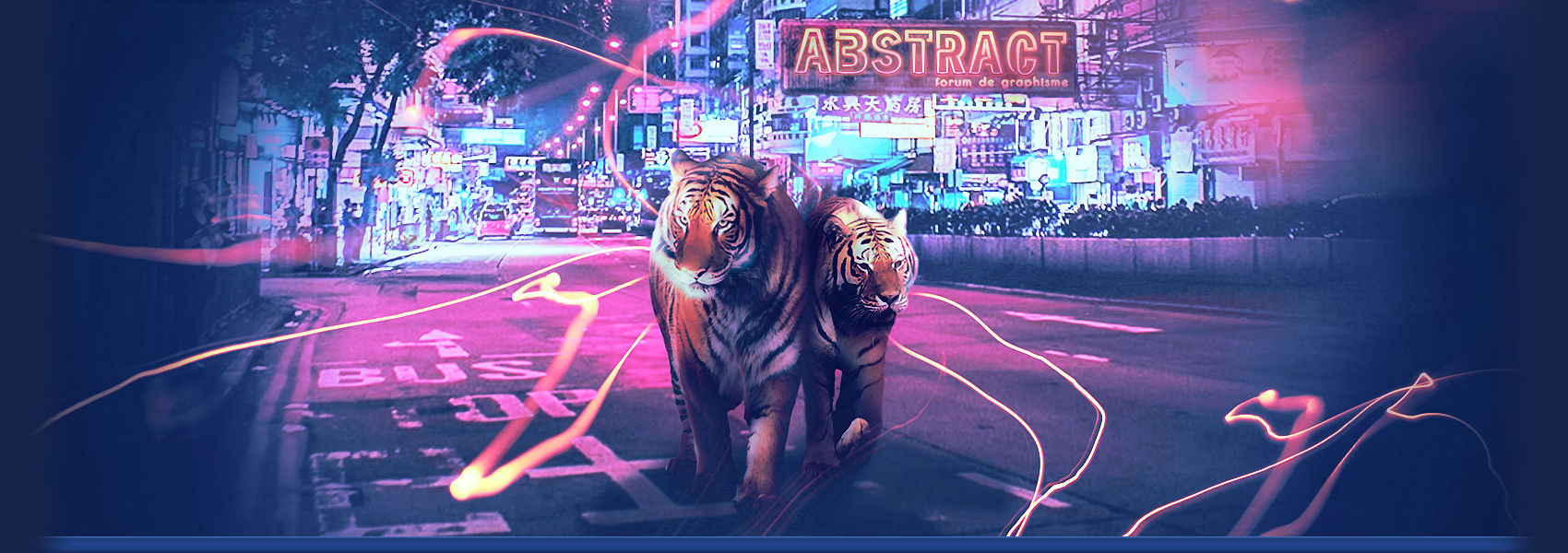 Abstract tigre, par Milou