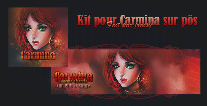 Kits pour Carmina, par Fraisy Sarcasm