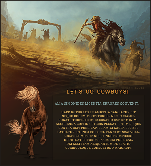 Fiche Let's go cowboy, par Fraisy Sarcasm