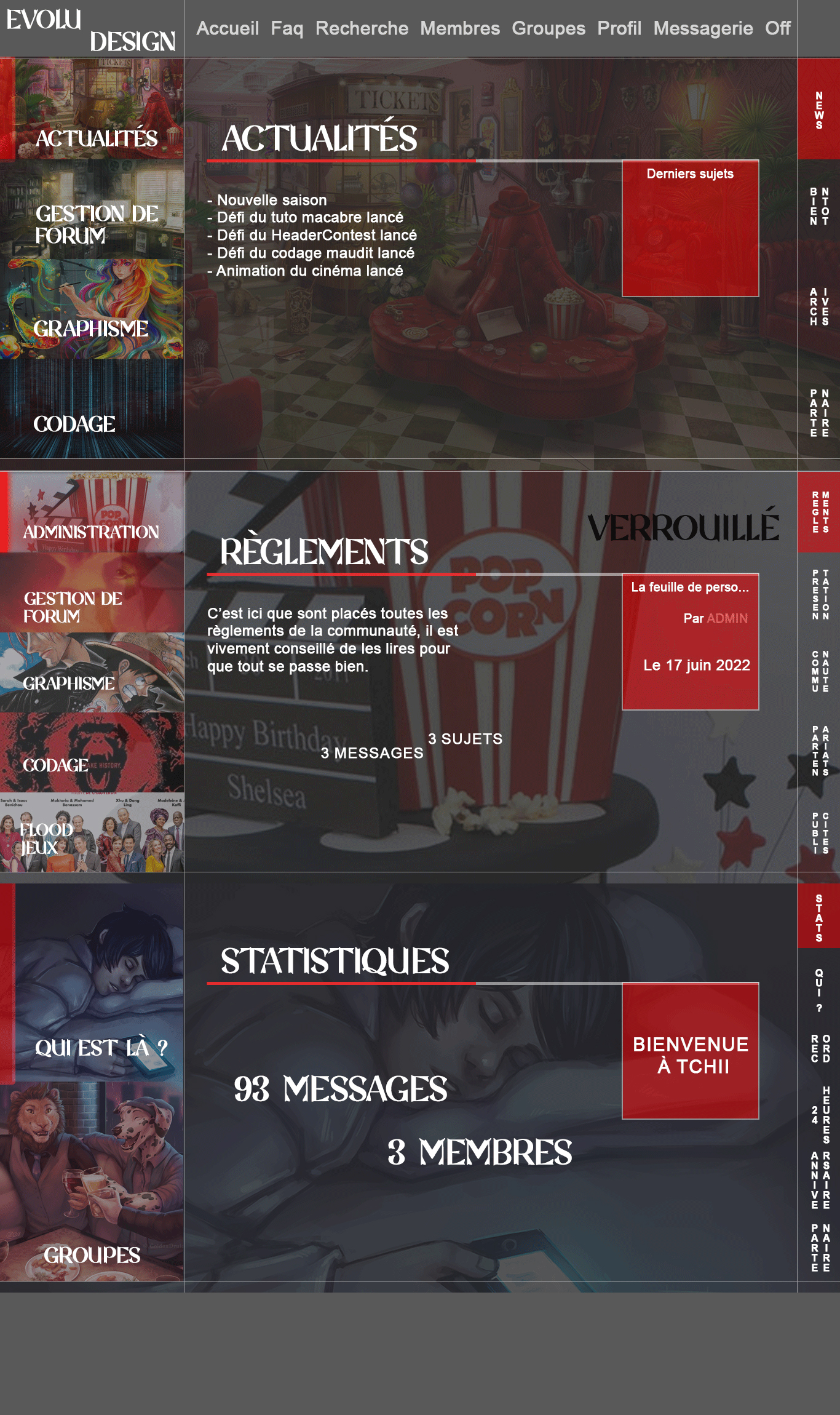 Maquette Soirée TV, par Ayfoth