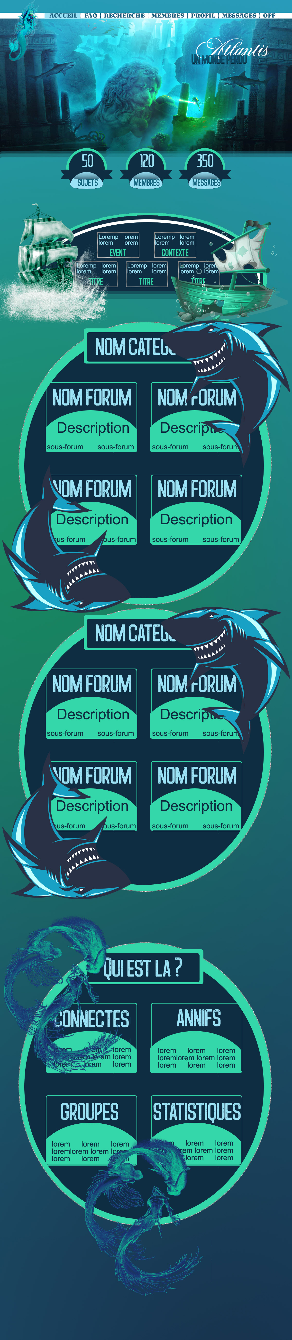 Maquette Forum : Atlantis, par Ayfoth