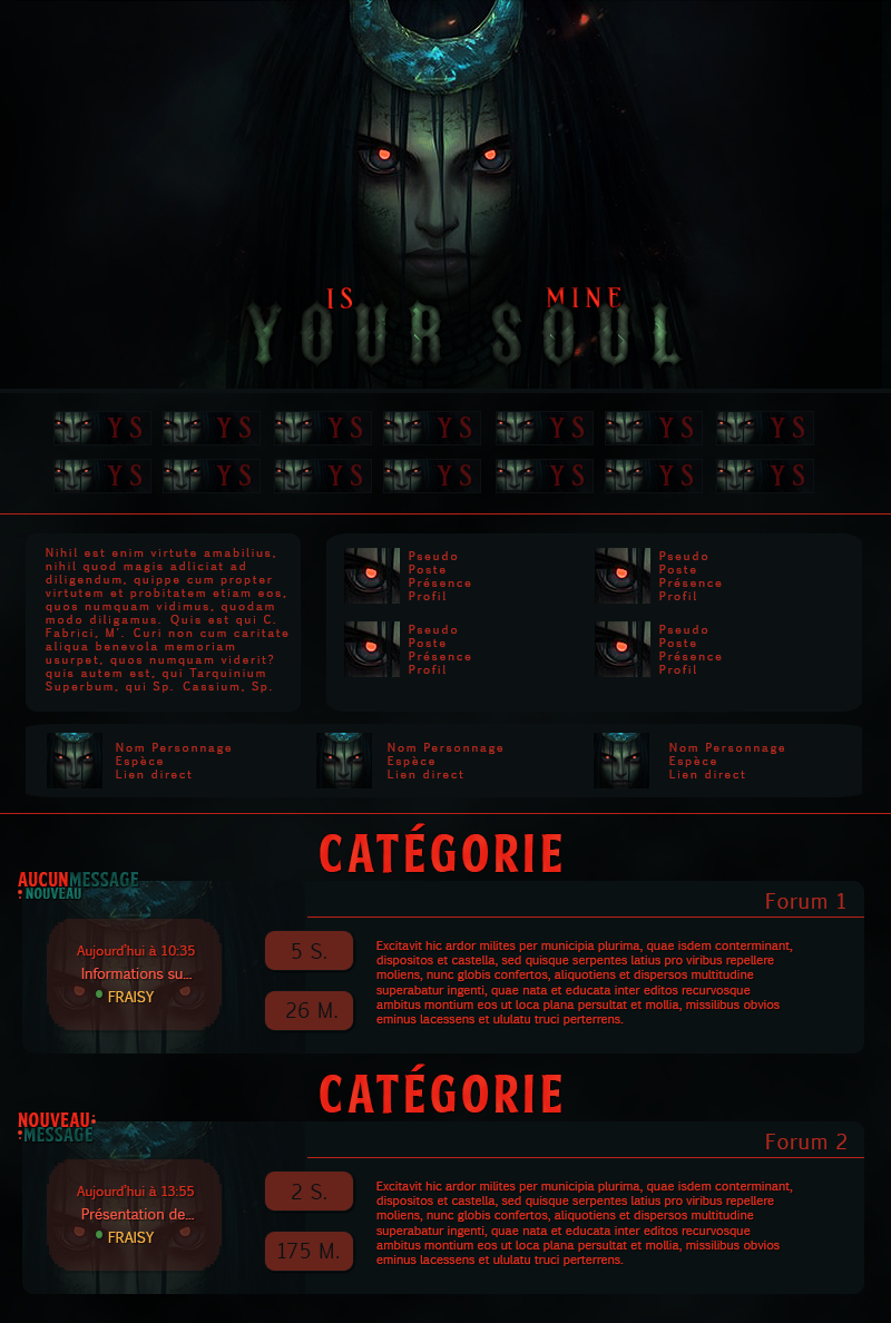 Maquette • Your Soul, par Fraisy Sarcasm