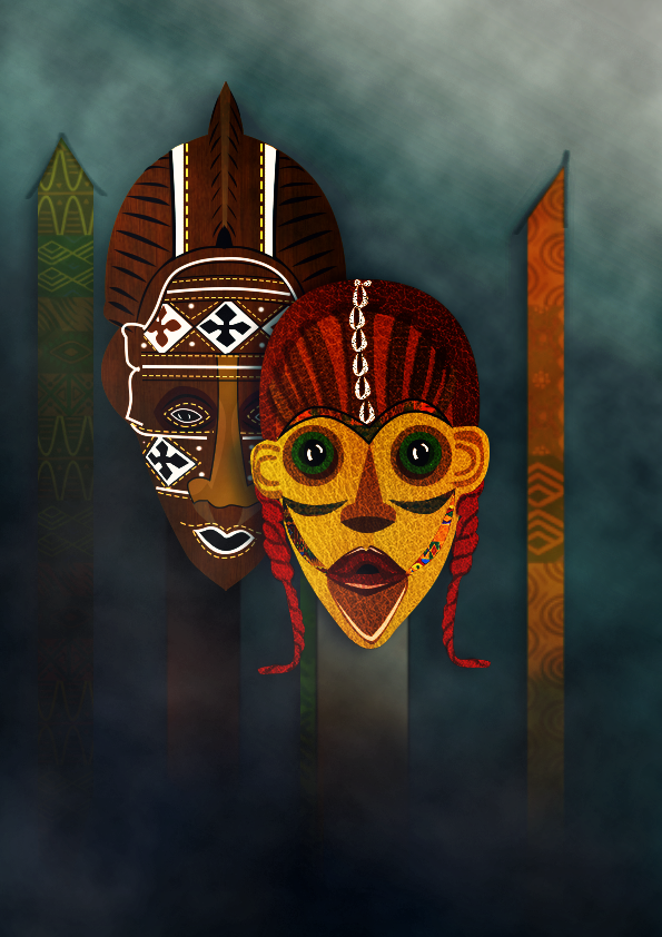 Masques africains, par Tamara