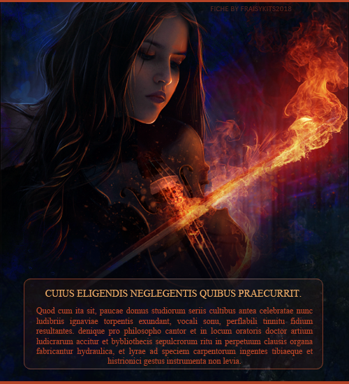 Fiche Violon, par Fraisy Sarcasm