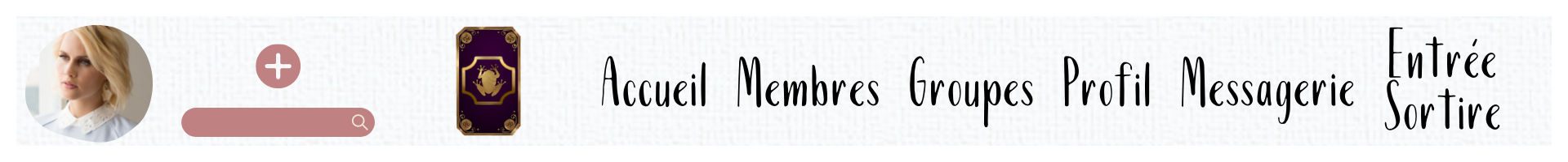 Maquette de Navbar, par Mina