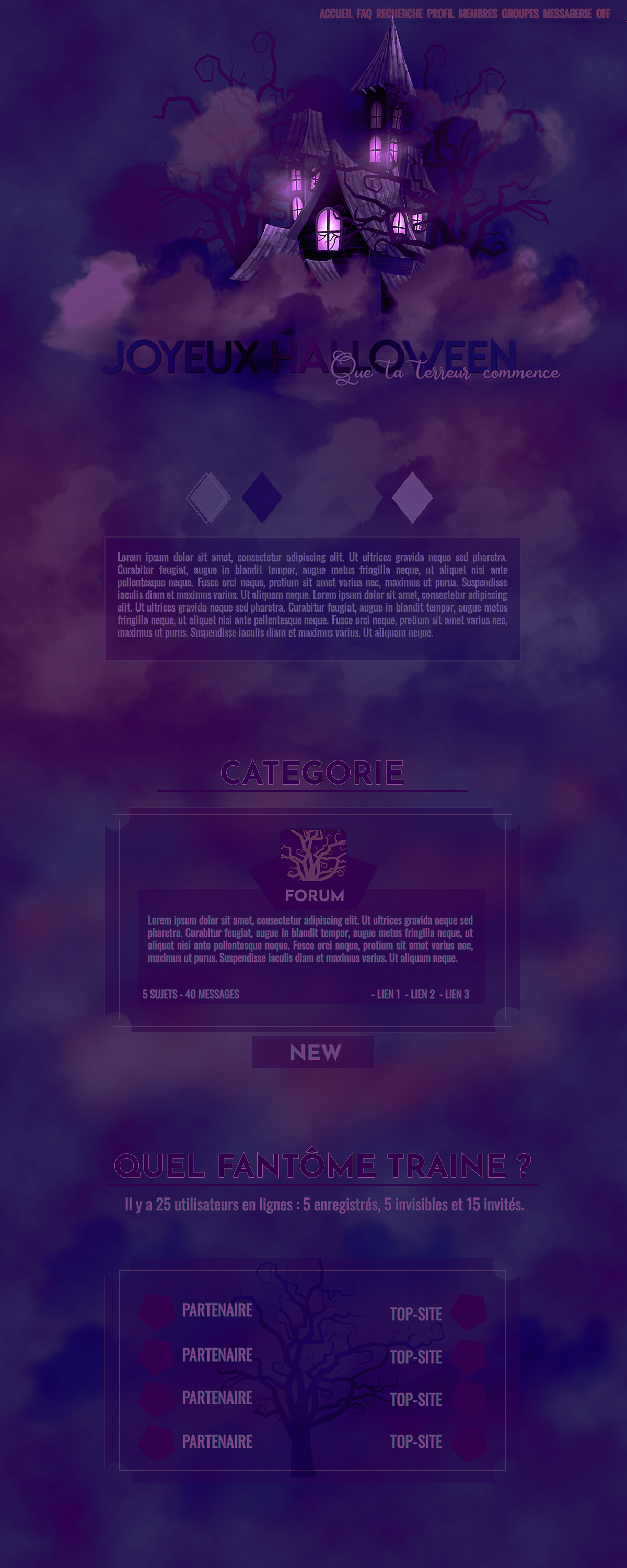 Maquette d'Halloween, par Ayfoth