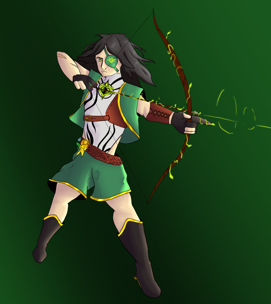 Fanart - OC Genshin d'Alek, par Elexa