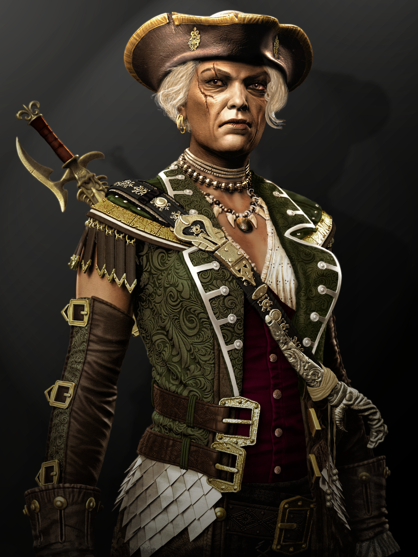 Colorisation : Femme pirate, par Tamara