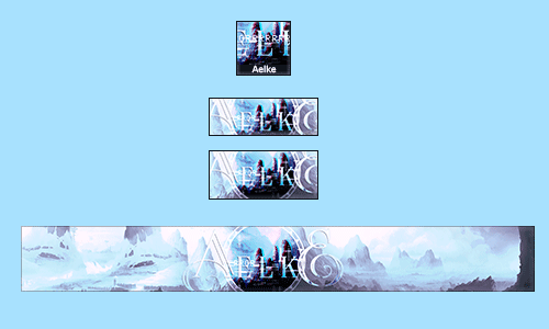 Planche kit de partenariat Aelke, par Linoa