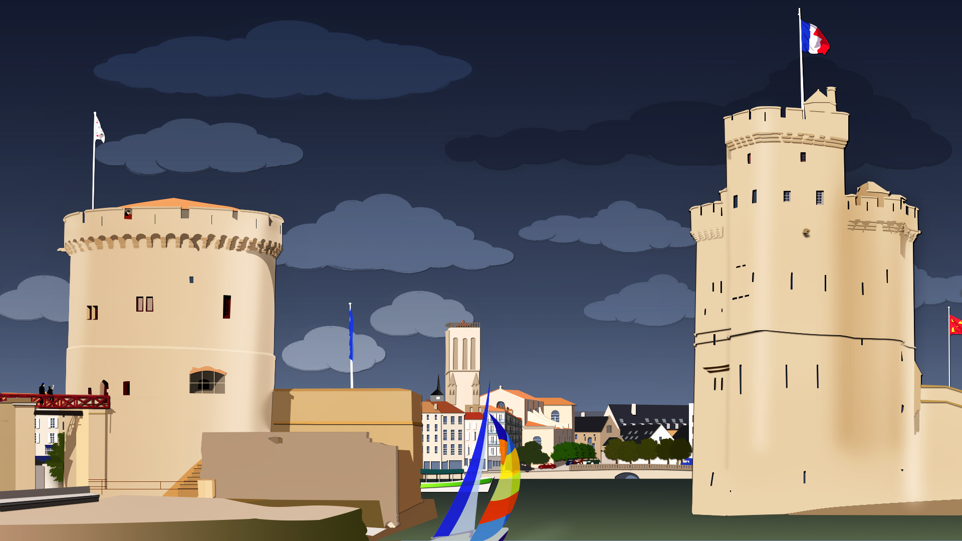 Port de La Rochelle, par Tamara