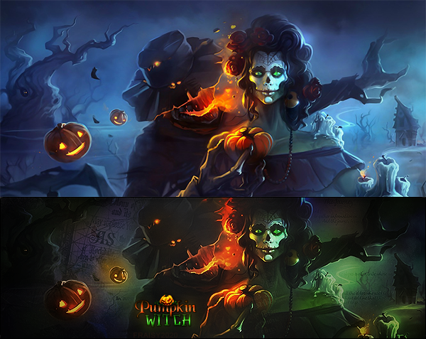 Pumpkin Witch, par Fraisy Sarcasm