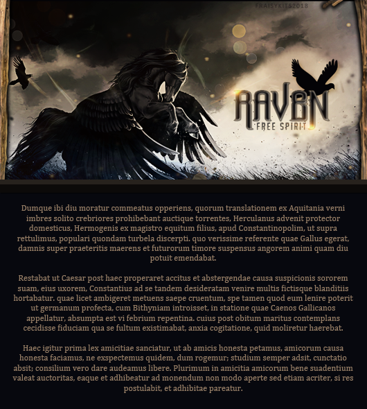 Fiche Raven, par Fraisy Sarcasm