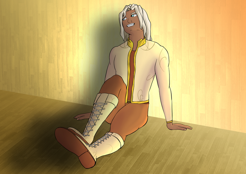 Raylan assise, par Elexa