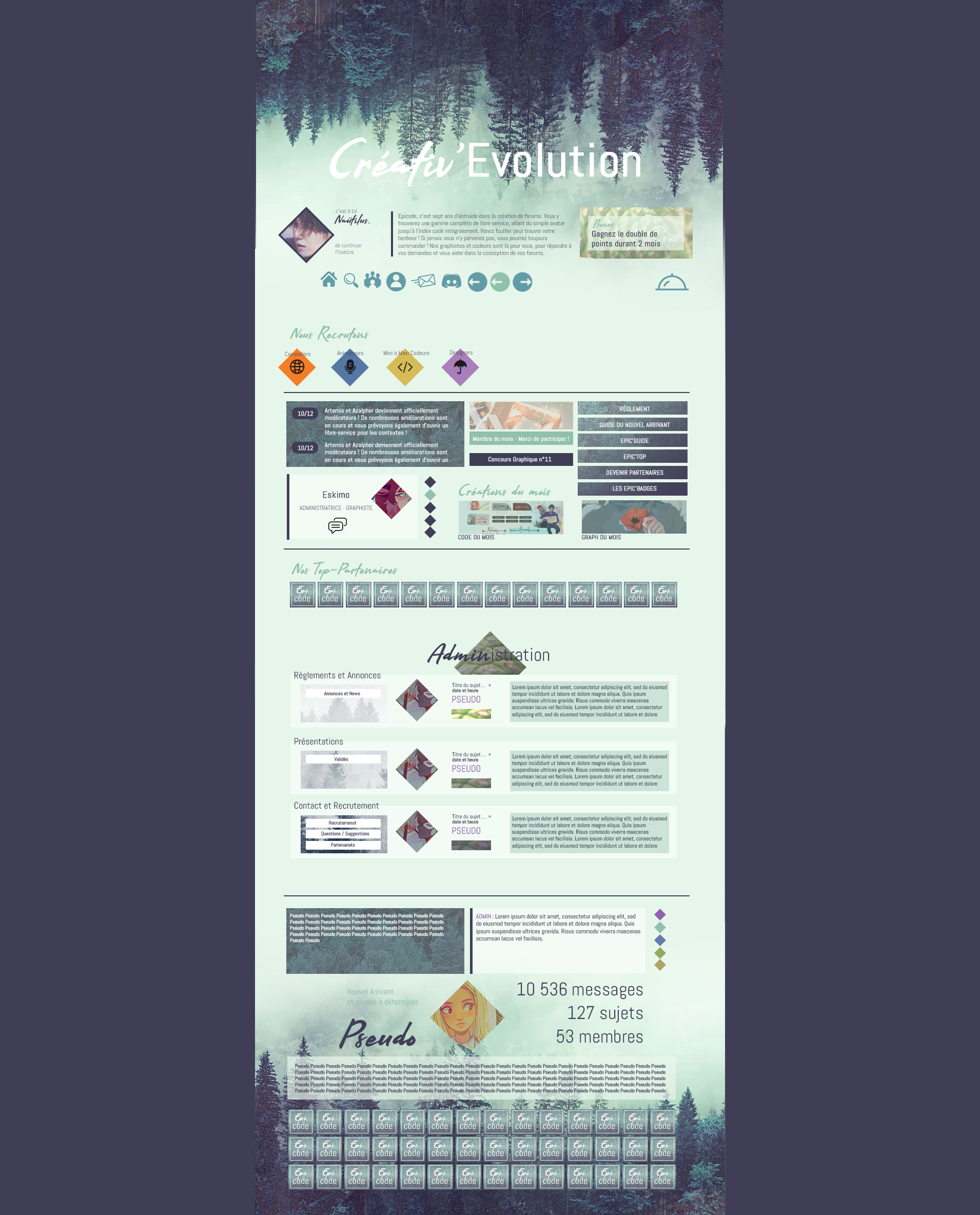 Maquette - Créativ' première, par Naütilus.