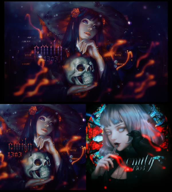 Commande Emily - Halloween, par Sygea