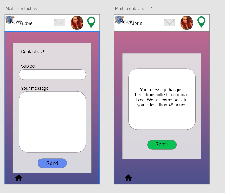Never Alone App and Logo Design 1.3, par AnarælXIII