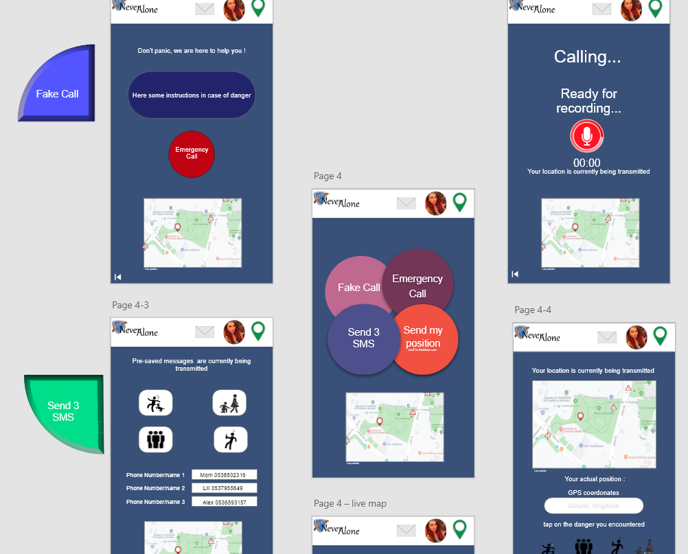 Never Alone App and Logo Design 1.5, par AnarælXIII