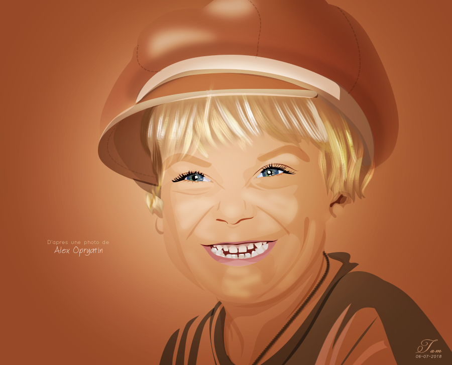 Sourire espiègle, par Tamara