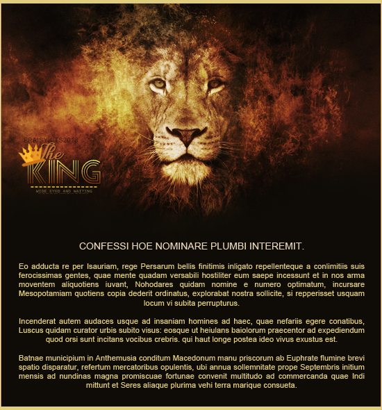 Fiche The King, par Fraisy Sarcasm