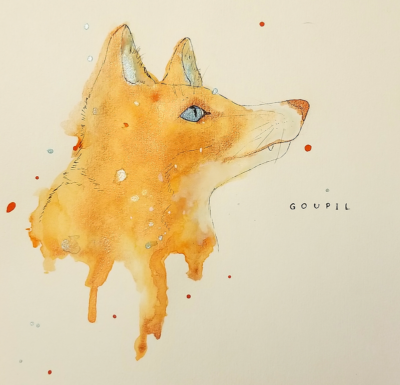 Shiny fox, par Milou