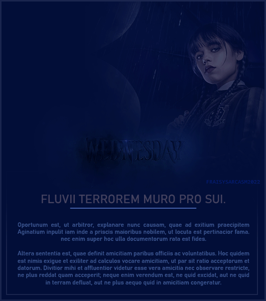 Fiche Equideow Wednesday Animé 1, par Fraisy Sarcasm