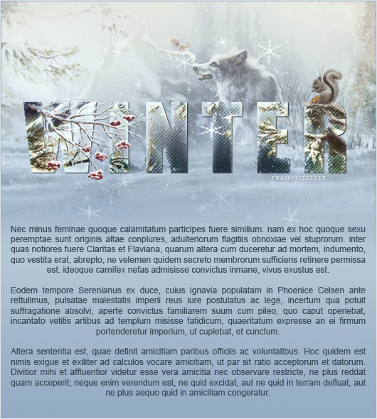 Fiche Winter, par Fraisy Sarcasm