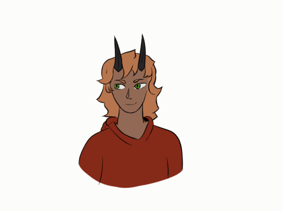 Xander animé - dissimulation des cornes, par Elexa