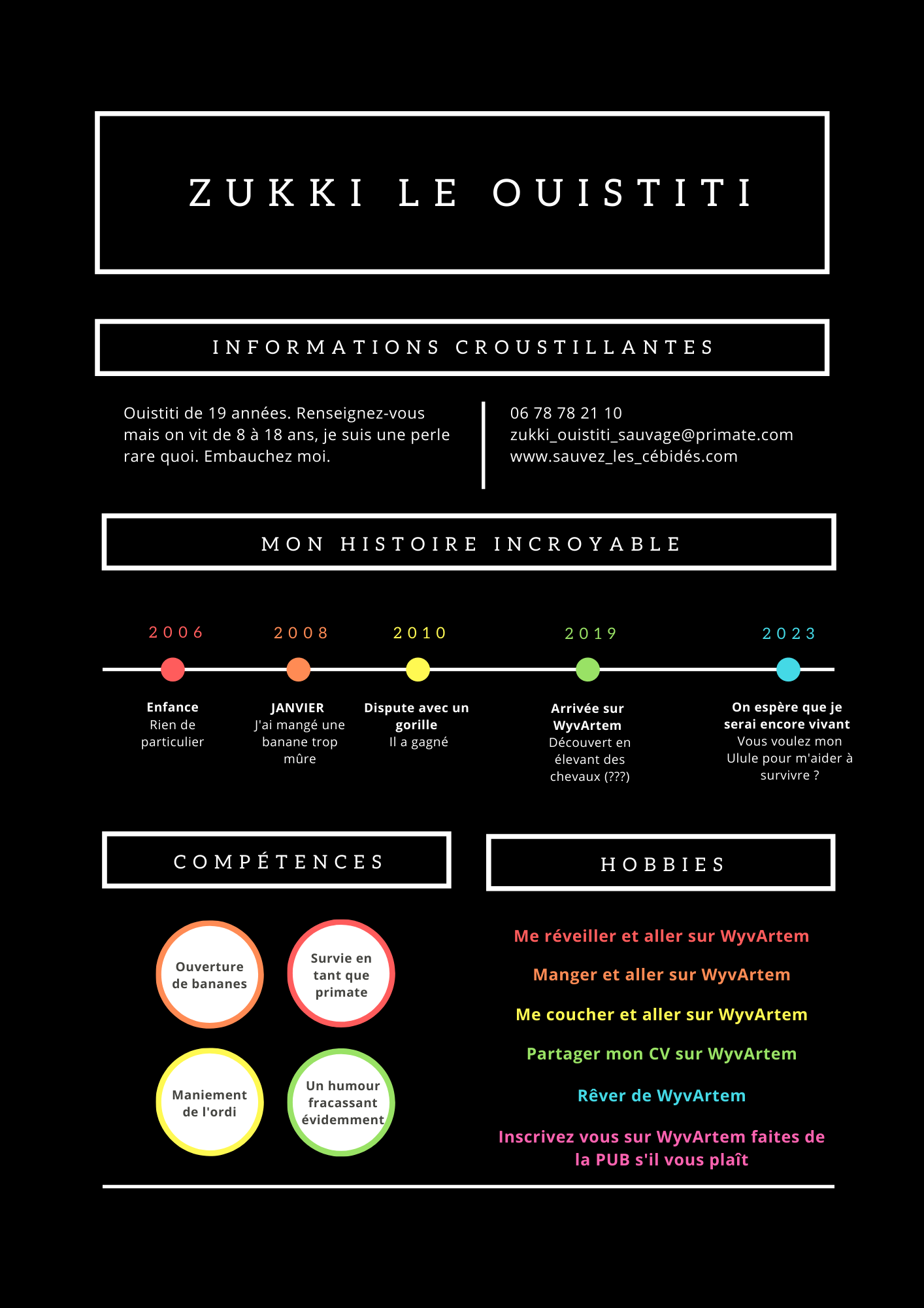 Ouistiti en recherche d'emploi, par Zukki