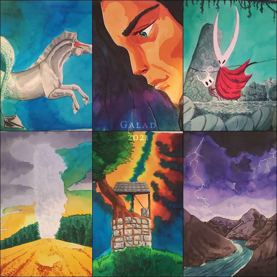 Aquarelles, par Galad-El